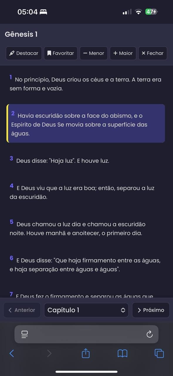 Página de Estudo com Modo Leitura