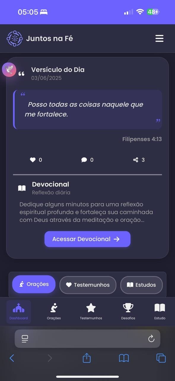 Dashboard Juntos na Fé